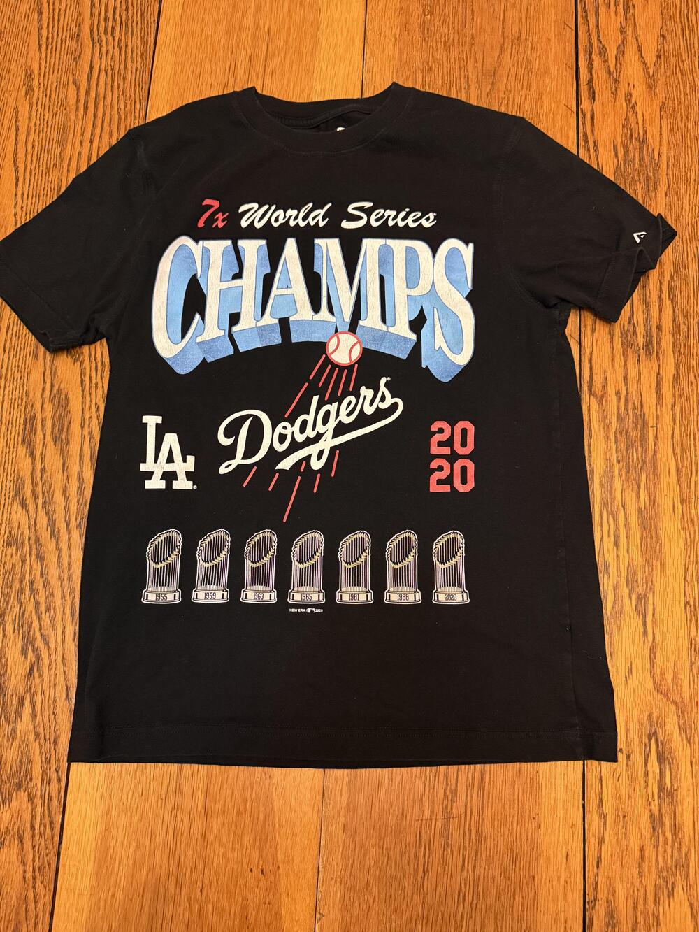 Los Angeles Dodgers Shirt Mens Small MLB Baseball 2020 World Series Champs New E